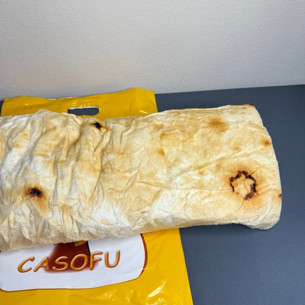 Casofu Burrito Blanket with Gift Bag Food Blanket Size 60